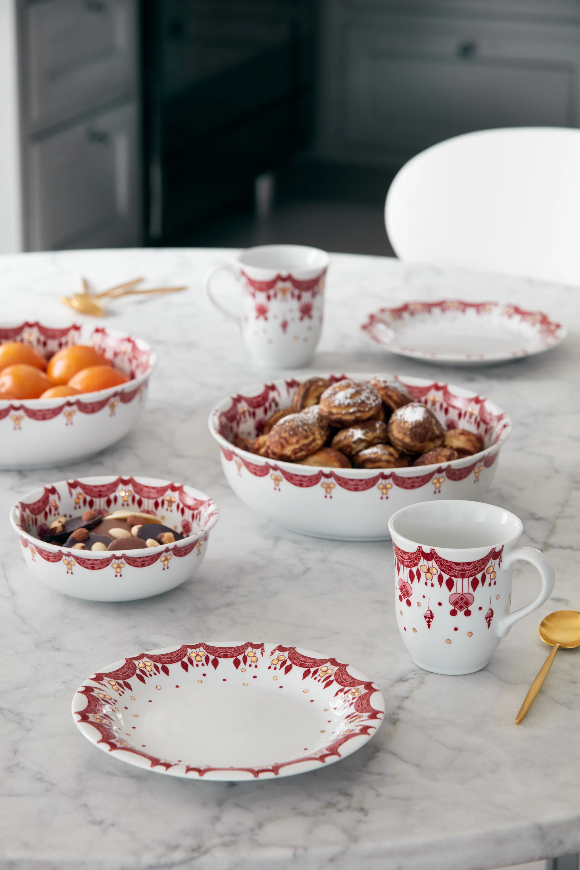 Bjørn Wiinblad juletallerken Ø 20 cm, rød Bjørn Wiinblad