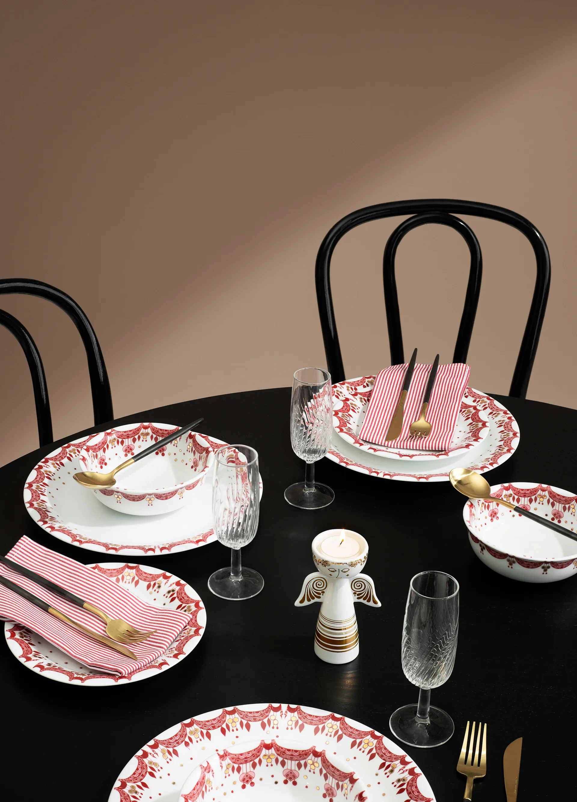 Bjørn Wiinblad juletallerken Ø 20 cm, rød Bjørn Wiinblad