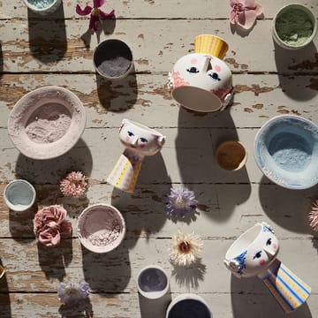 Eva krukke på fod Ø15,5 cm - Rosa - Bjørn Wiinblad