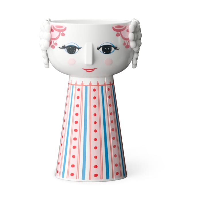 Eva lysestage 14 cm - Rød - Bjørn Wiinblad