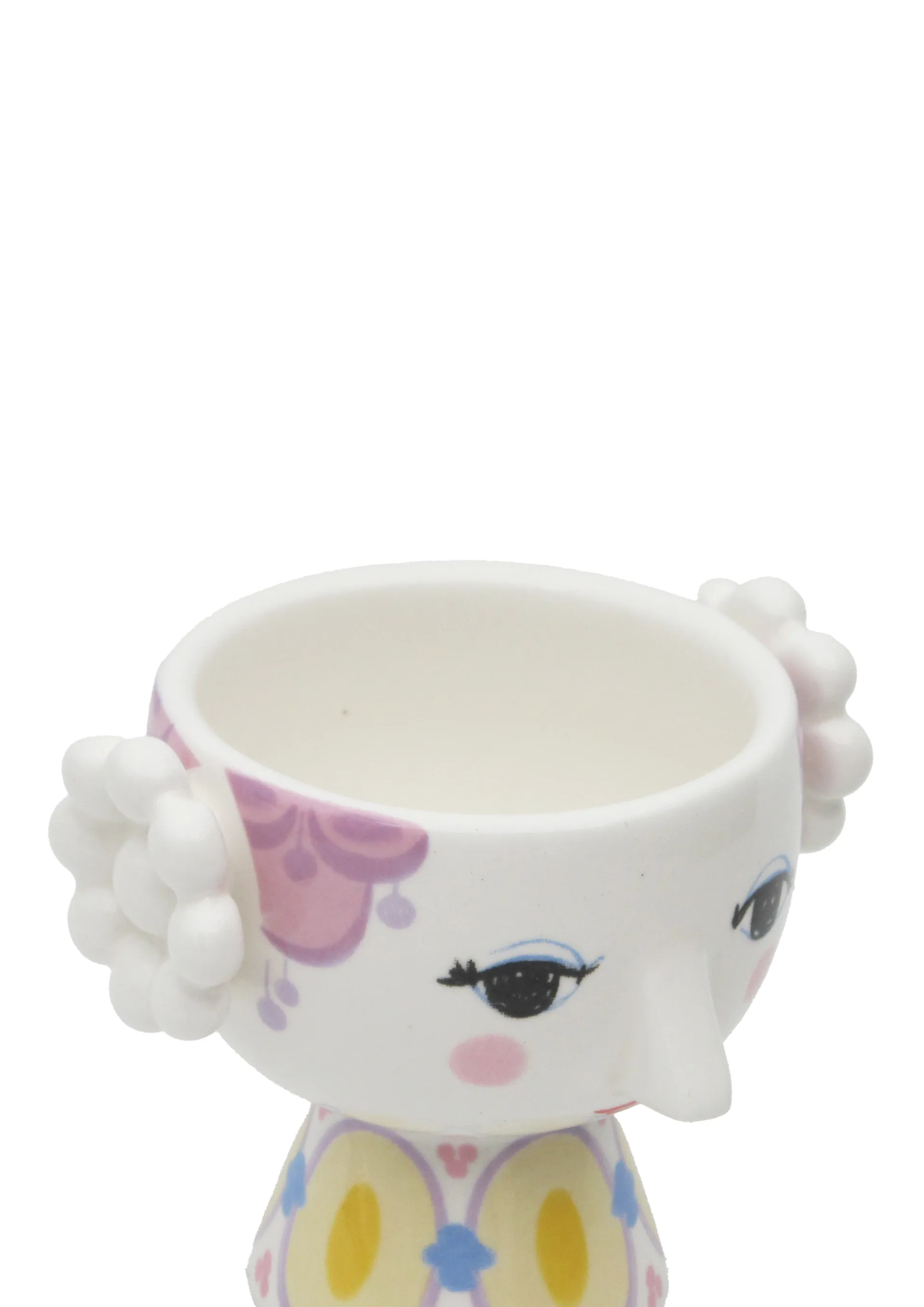 Eva lysestage Ø6,5 cm 2-pak, Gul-lavendel Bjørn Wiinblad