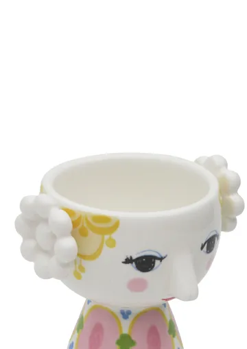 Eva lysestage Ø6,5 cm 2-pak - Gul-lavendel - Bjørn Wiinblad