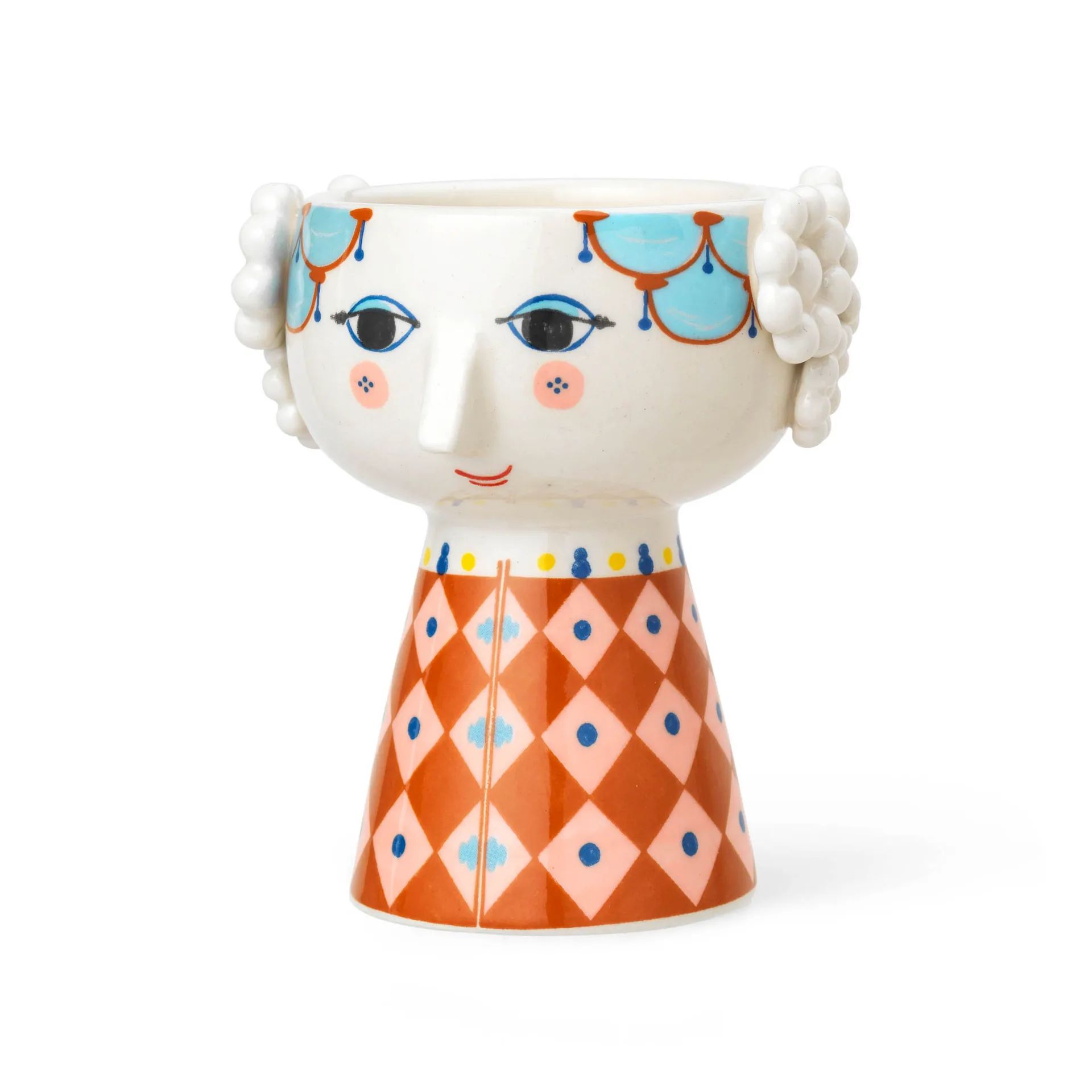 Eva lysestage 9,5 cm, Terrakotta Bjørn Wiinblad