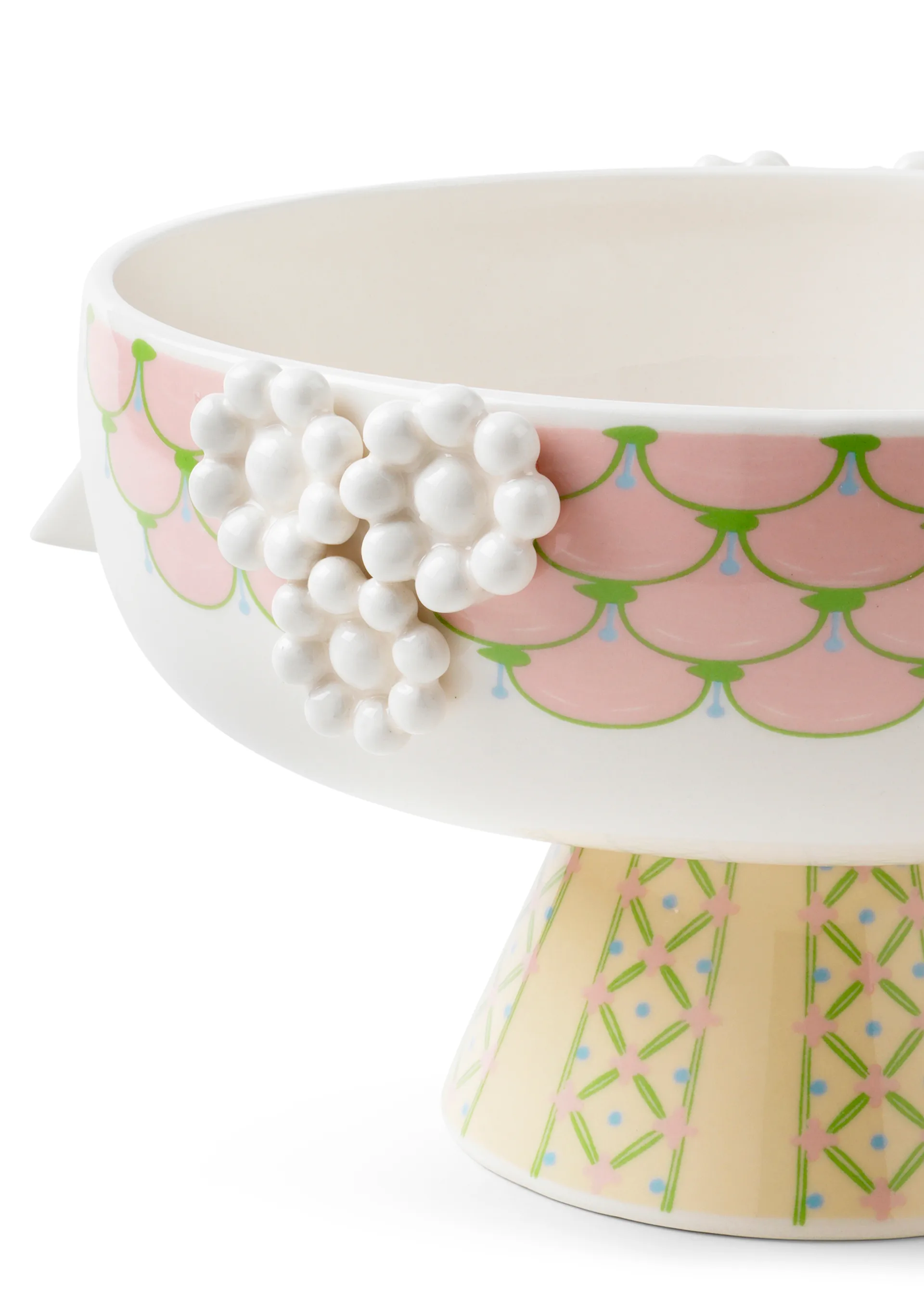 Eva skål på fod Ø24 cm, Lyserød Bjørn Wiinblad