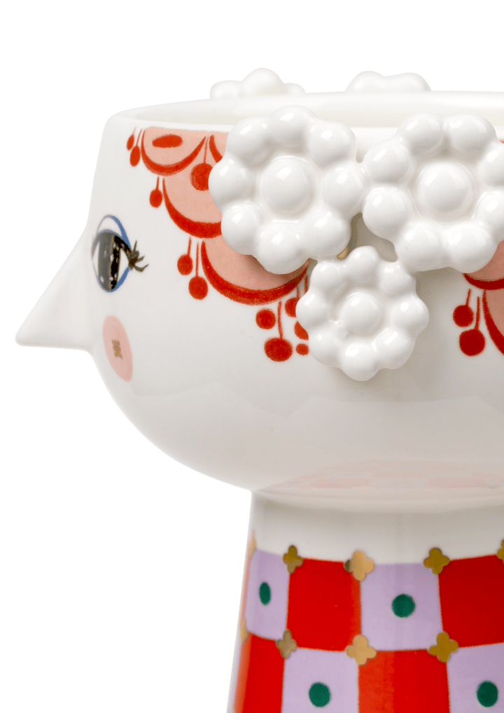 Eva vase 15 cm, Lilla-rød Bjørn Wiinblad