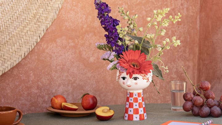 Eva vase 15 cm, Lilla-rød Bjørn Wiinblad