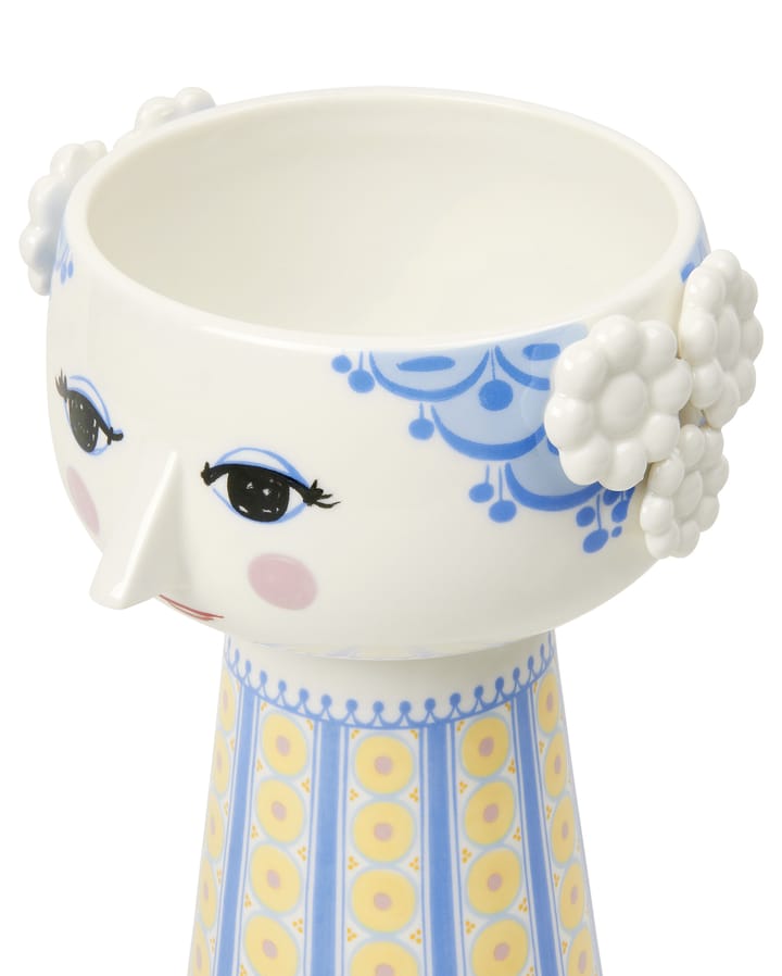 Eva vase 18,5 cm, Blå/Blå Bjørn Wiinblad