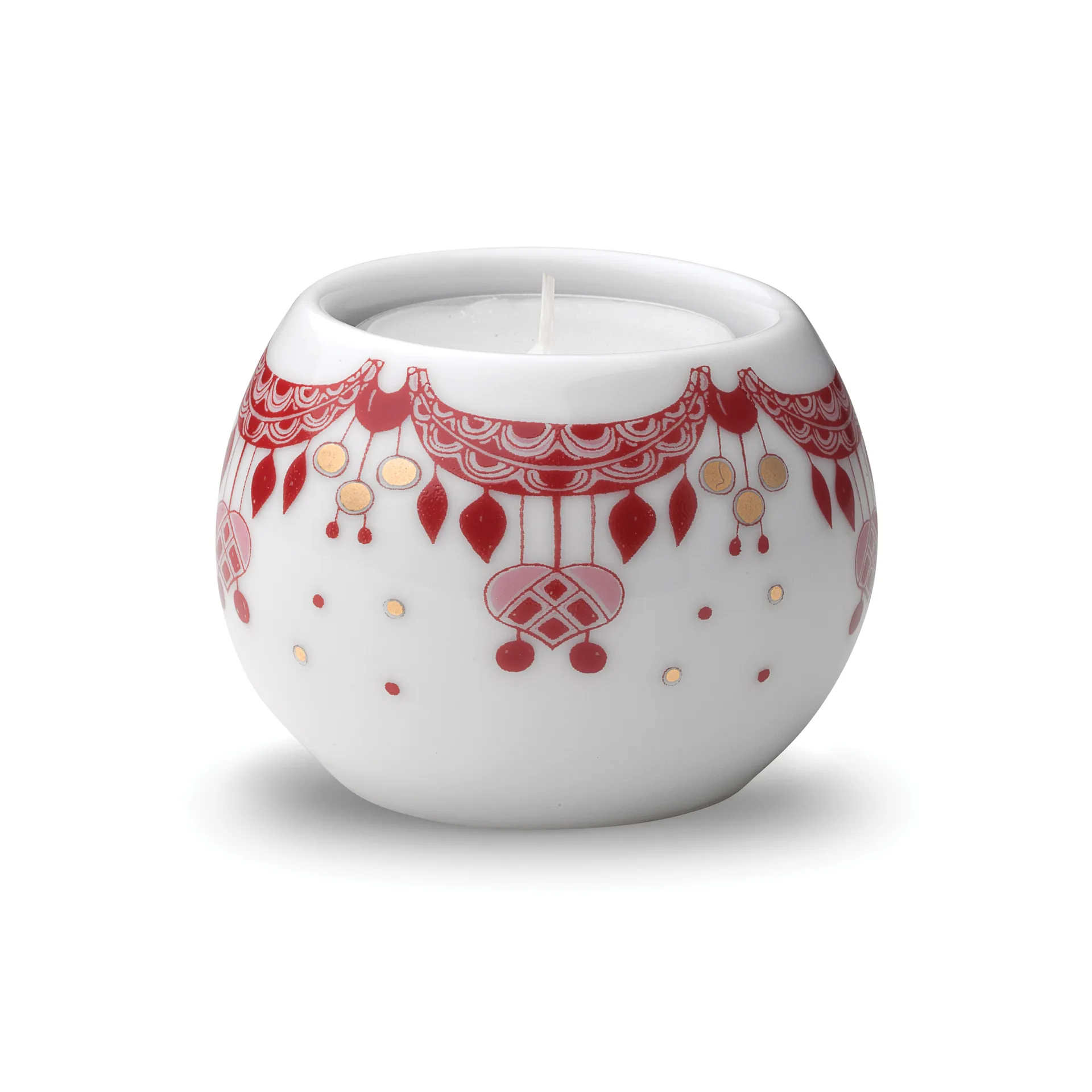 Guirlande fyrfadsstage 5 cm, Rød Bjørn Wiinblad