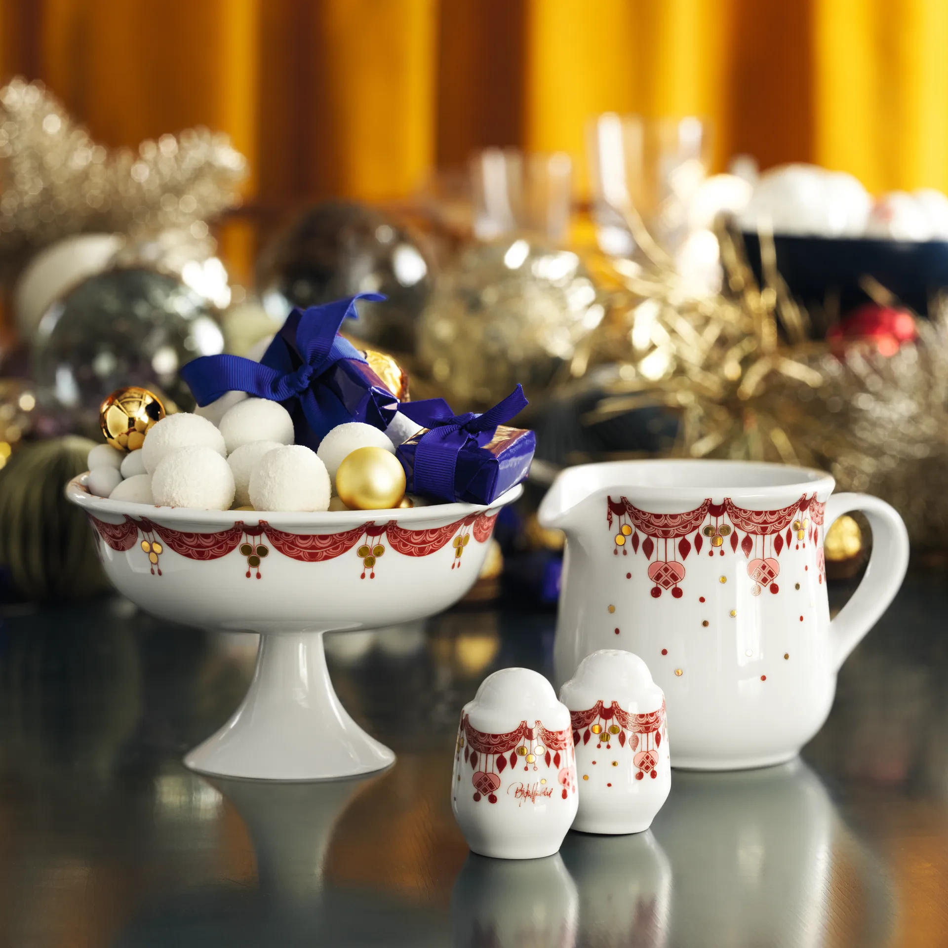 Guirlande salt- og pebersæt, Rød Bjørn Wiinblad