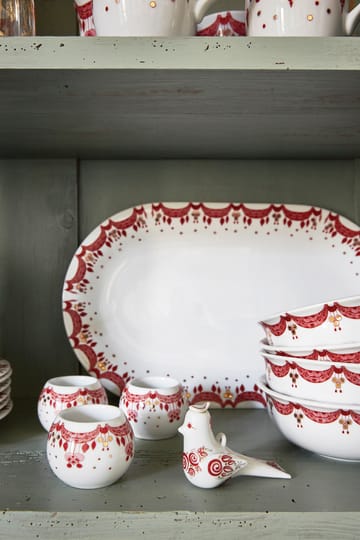 Guirlande Serveringsfad rød 39x23,5 cm - Rød - Bjørn Wiinblad