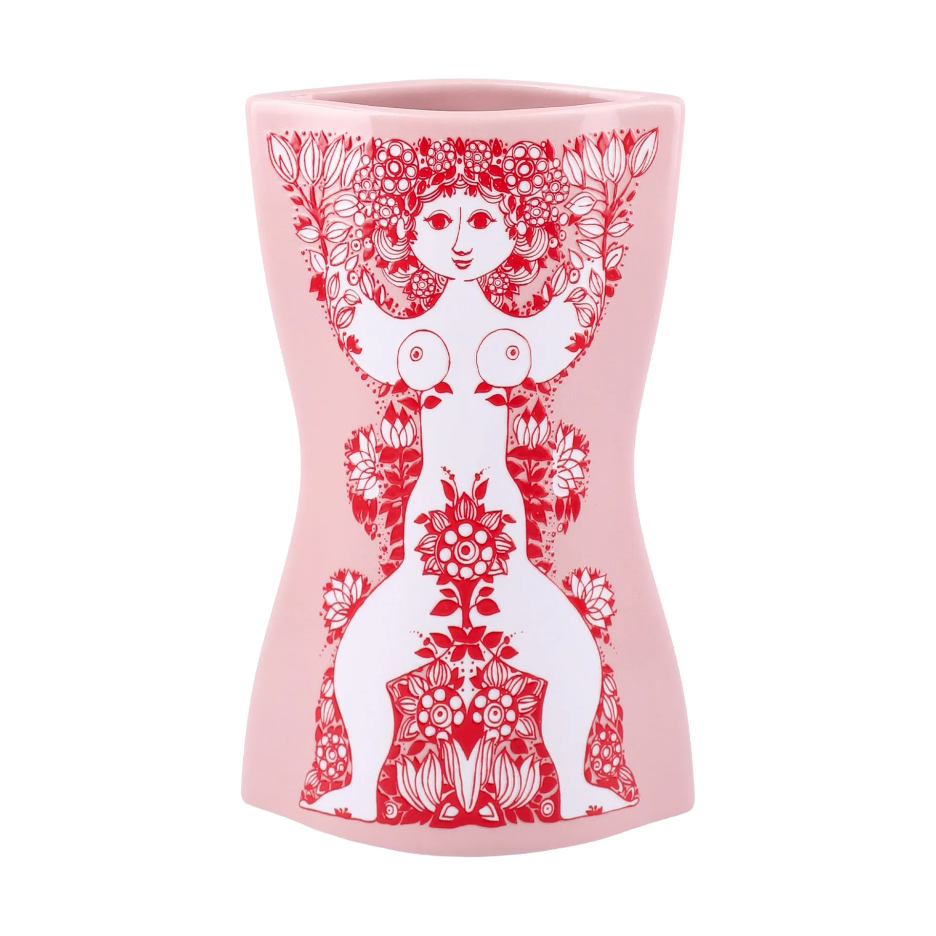 Nina vase, Pink-rød, 16,5 cm Bjørn Wiinblad