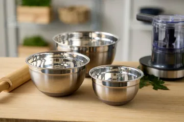 Blandingsskål med silikonebund latte - 5 liter - Blomsterbergs