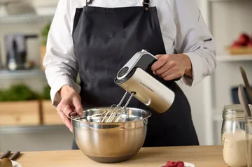 Blandingsskål med silikonebund latte - 5 liter - Blomsterbergs