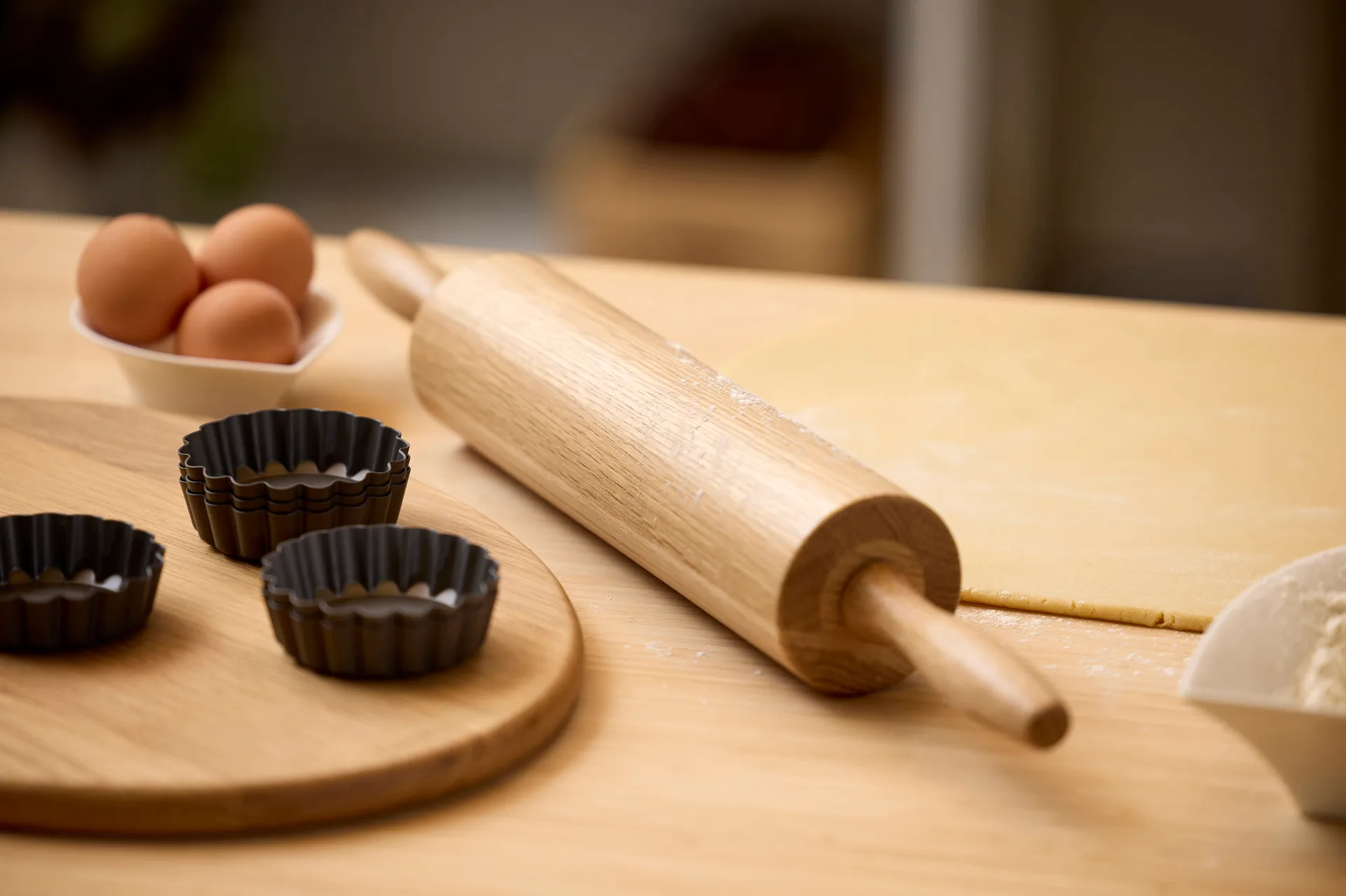 Blomsterbergs kagerulle med kuglelejer, Eg Blomsterbergs