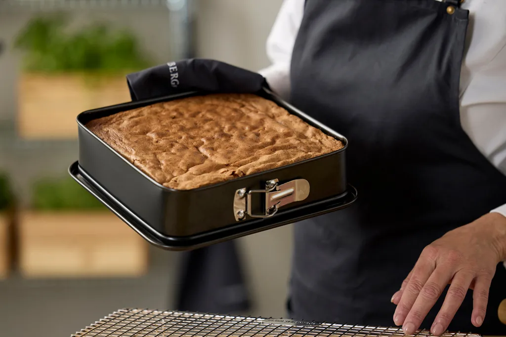 Blomsterbergs kvadratisk springform 24x24x6 cm, Rustfrit stål Blomsterbergs