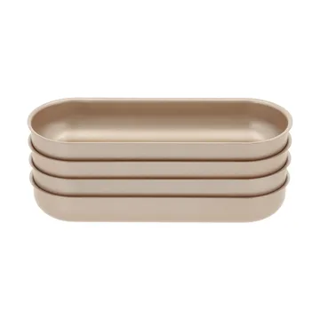 Blomsterbergs minibrødform - Rose gold, 4-pak - Blomsterbergs