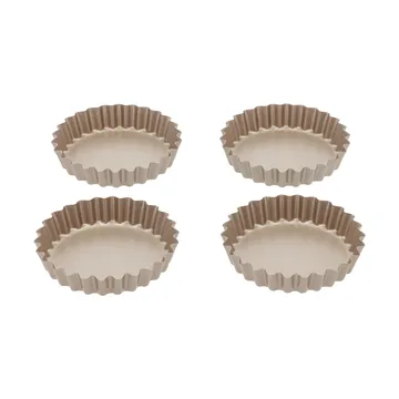 Blomsterbergs minitærteform - Rose gold, 4-pak - Blomsterbergs