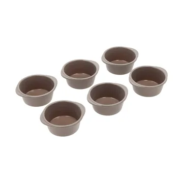 Blomsterbergs muffins-snegleform - Latte, 6-pak - Blomsterbergs