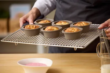 Blomsterbergs muffins-snegleform - Latte, 6-pak - Blomsterbergs