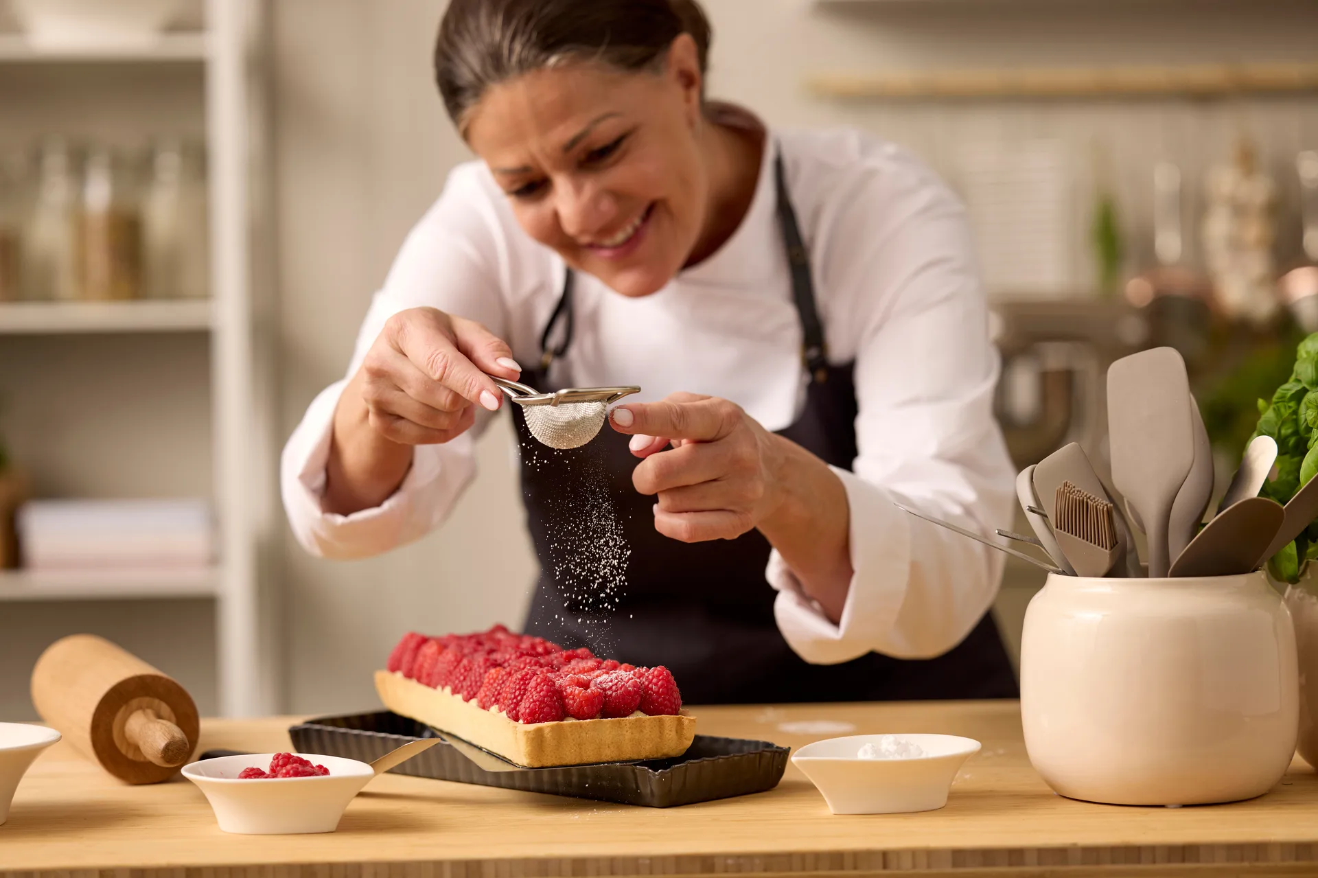 Blomsterbergs tærteform rektangulær 35x11x2,6 cm, Dark grey Blomsterbergs