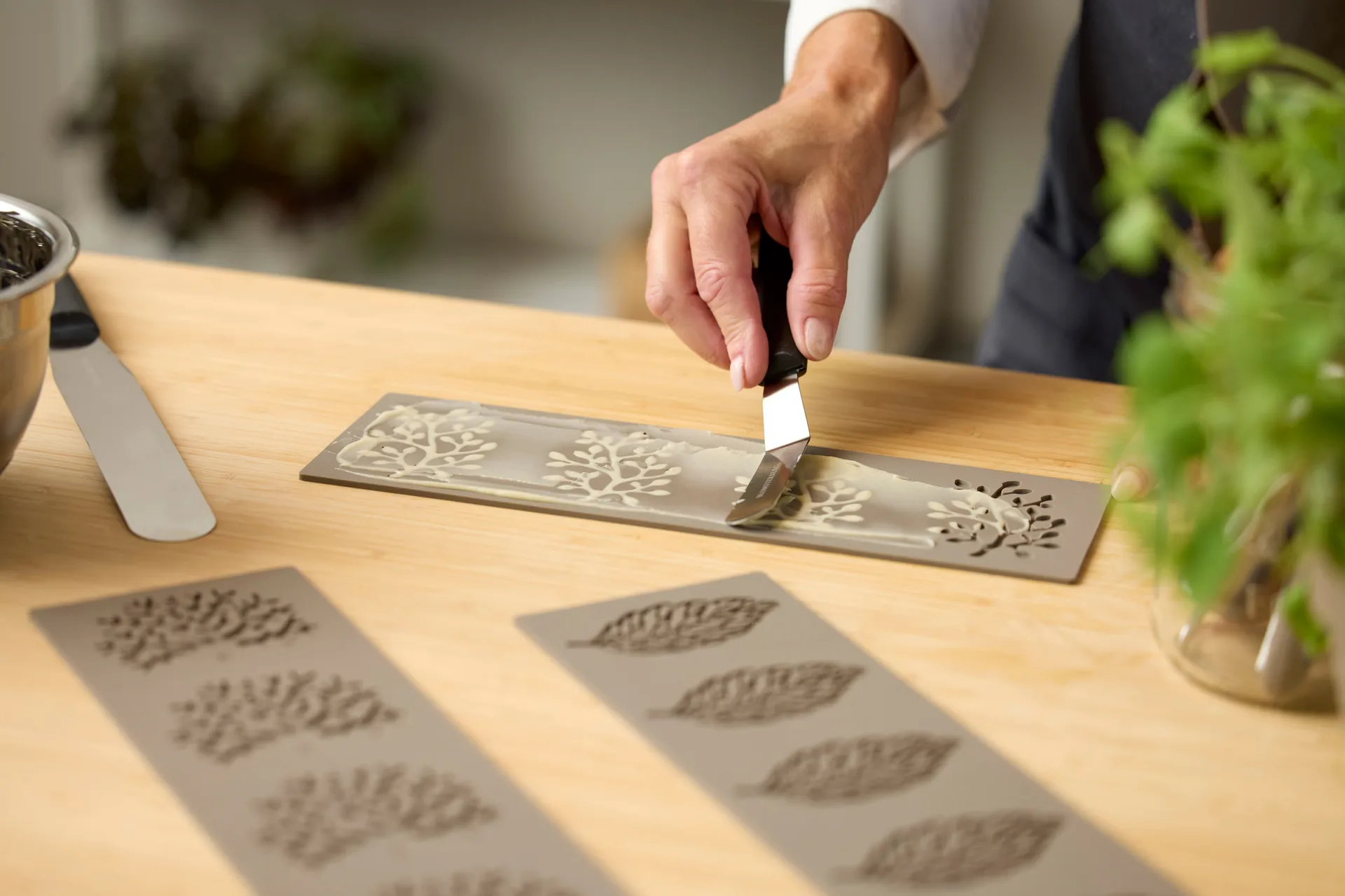 Blomsterbergs tuile silikone form træ, Latte Blomsterbergs