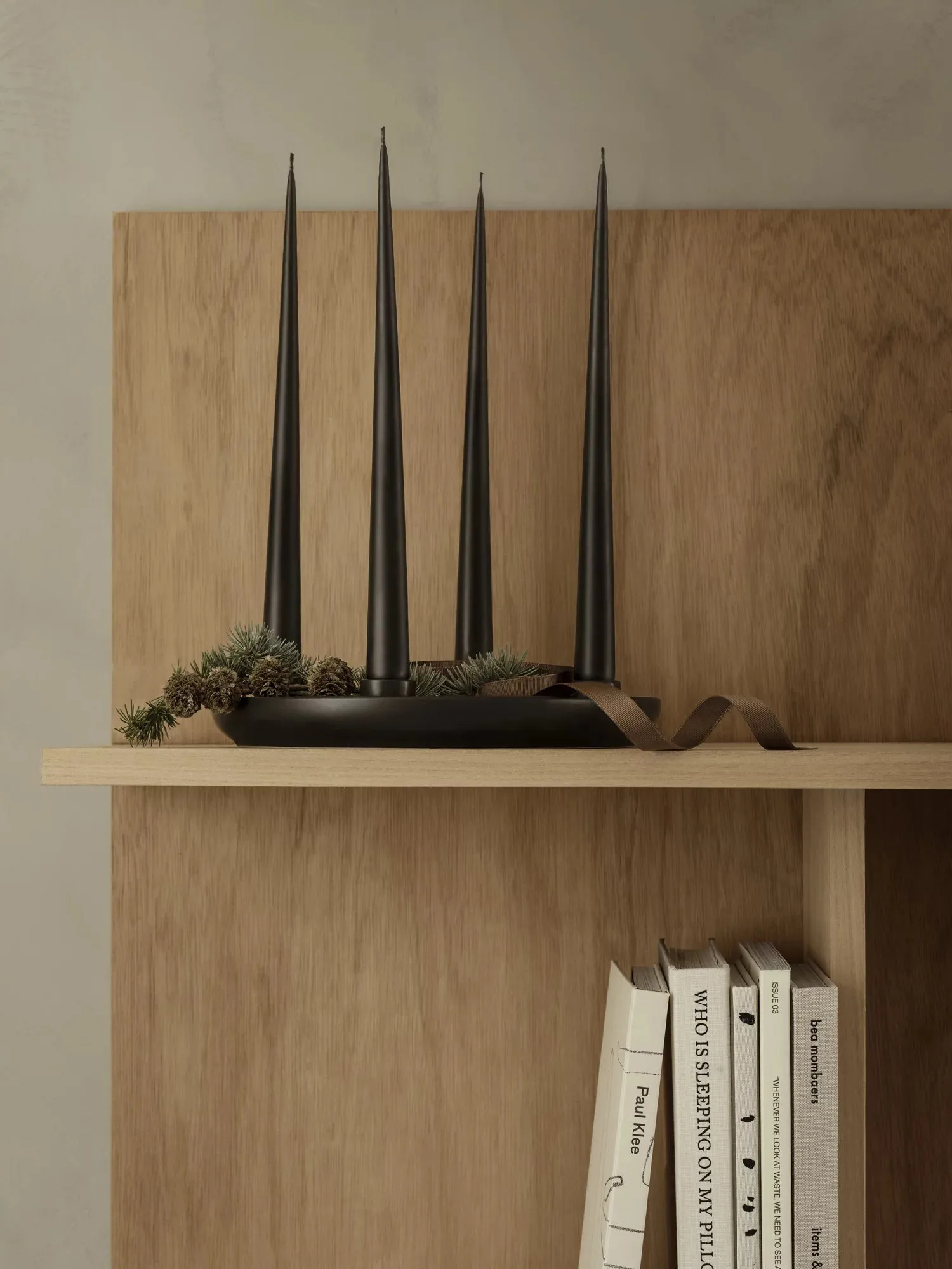 ADVENT lysestage Ø27 cm, Black blomus