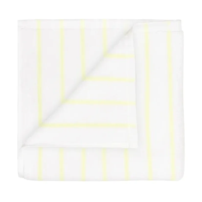 Arto håndklæde, 2-pak, Transparent yellow-white, 30x50 cm blomus