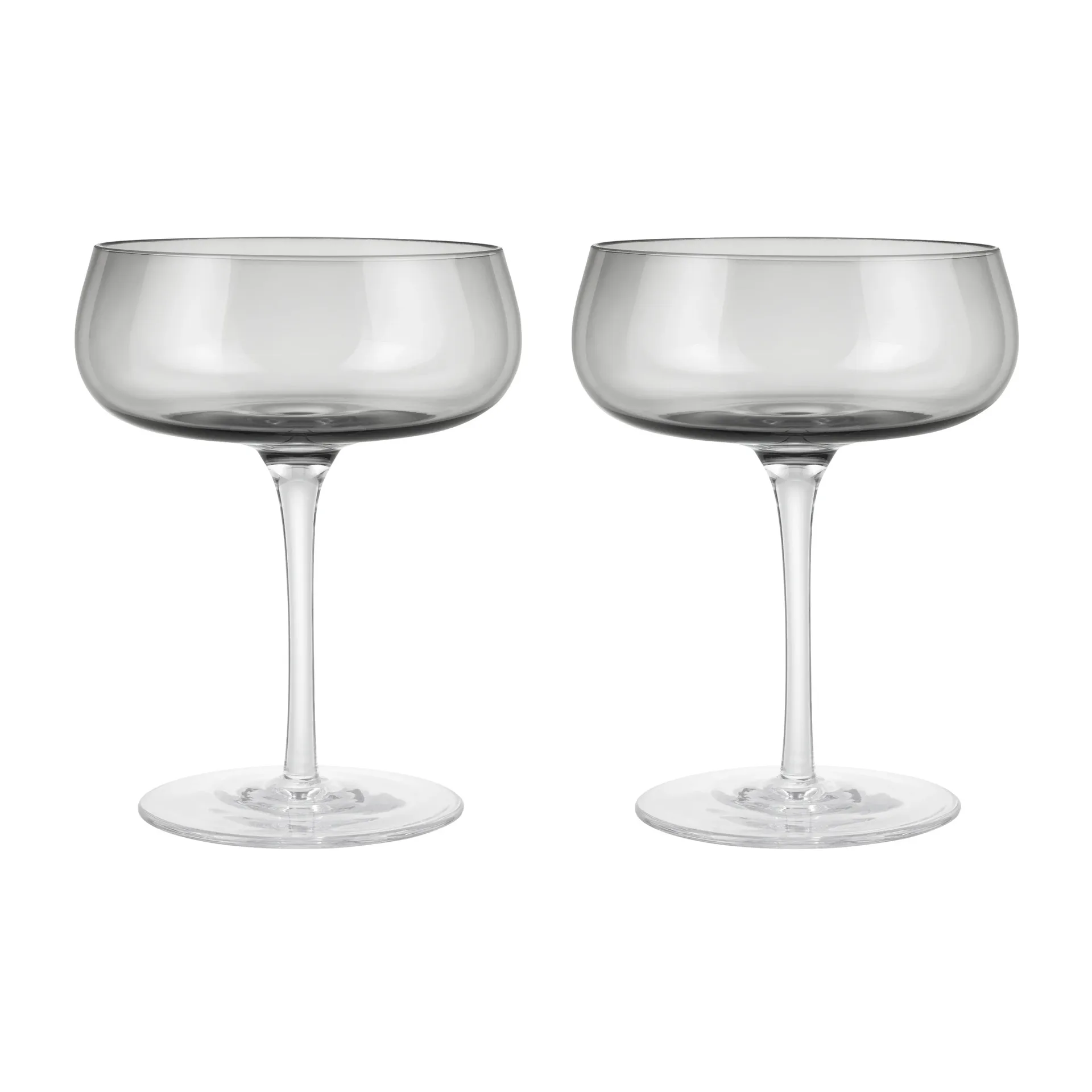 Belo champagneglas coupe 20 cl 2-pak, Smoke blomus