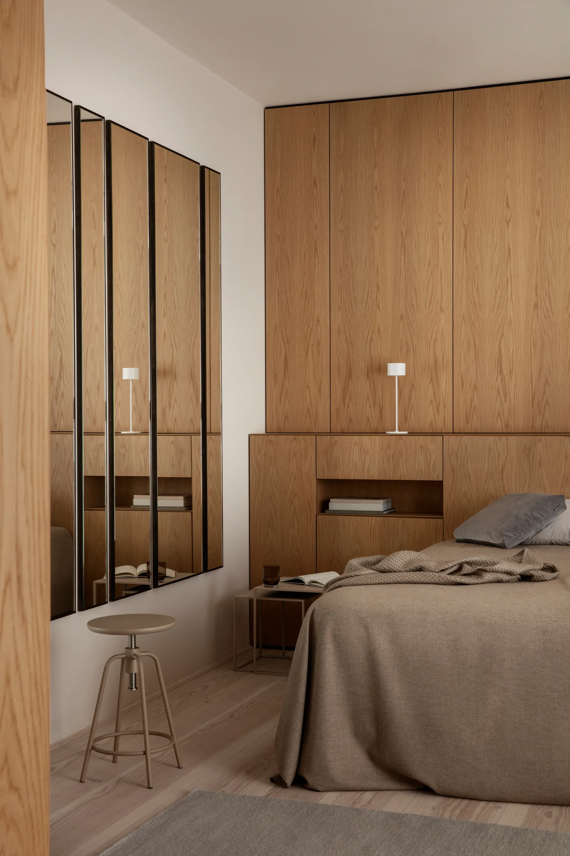 Farol mobil LED-lampe 33 cm, Hvid blomus