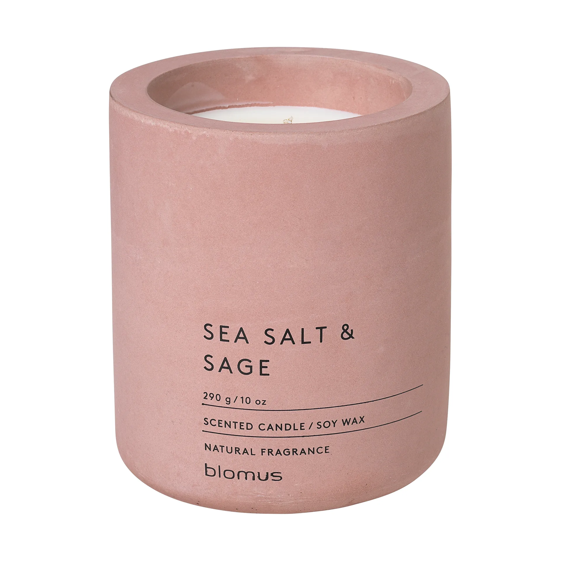 Fraga duftlys 55 timer, Sea salt & Sage-Withered Rose blomus