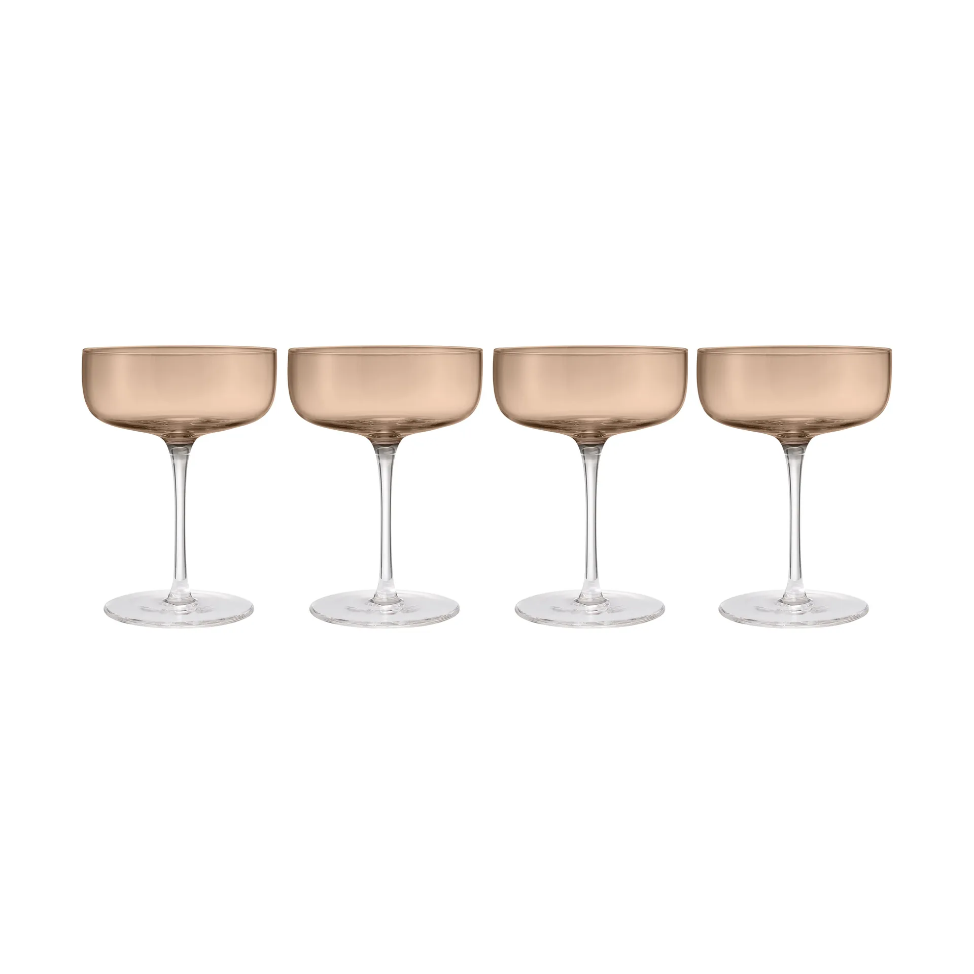 Fuumi champagneglas Coupe 28 cl 4-pak, Coffee-klar blomus