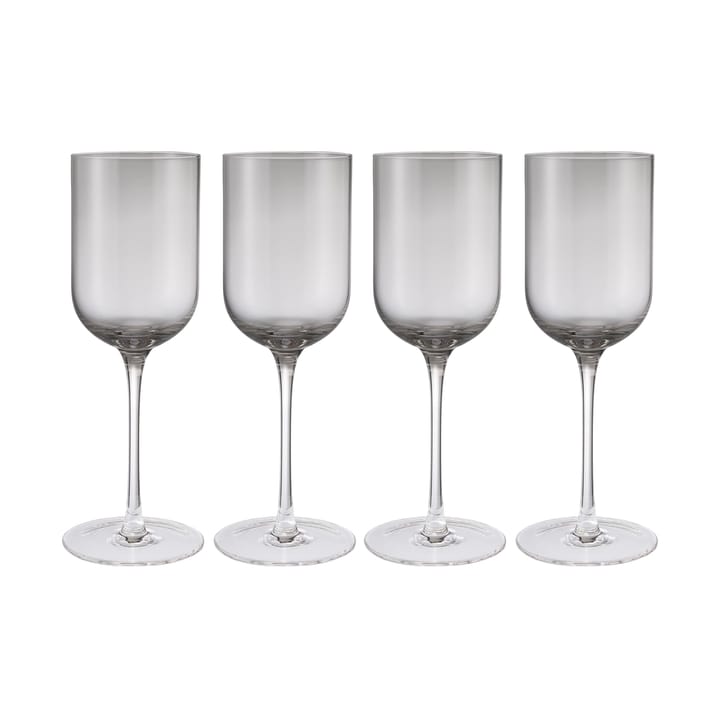 Fuumi vinglas 31 cl 4-pak, Smoke-klar blomus