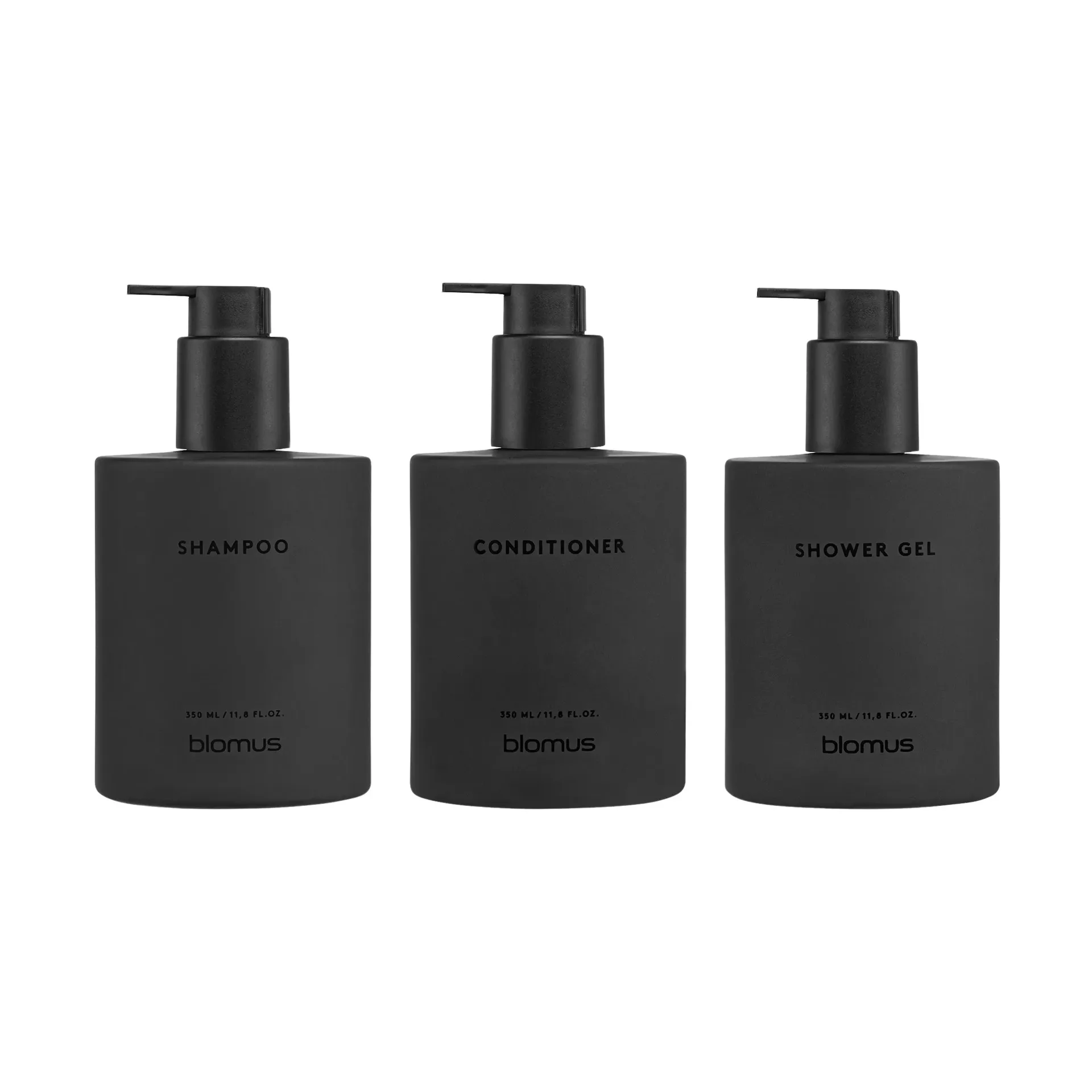 Kirei glasflasker inkl. vægholder 3-pak, Smoke, limmonteret blomus