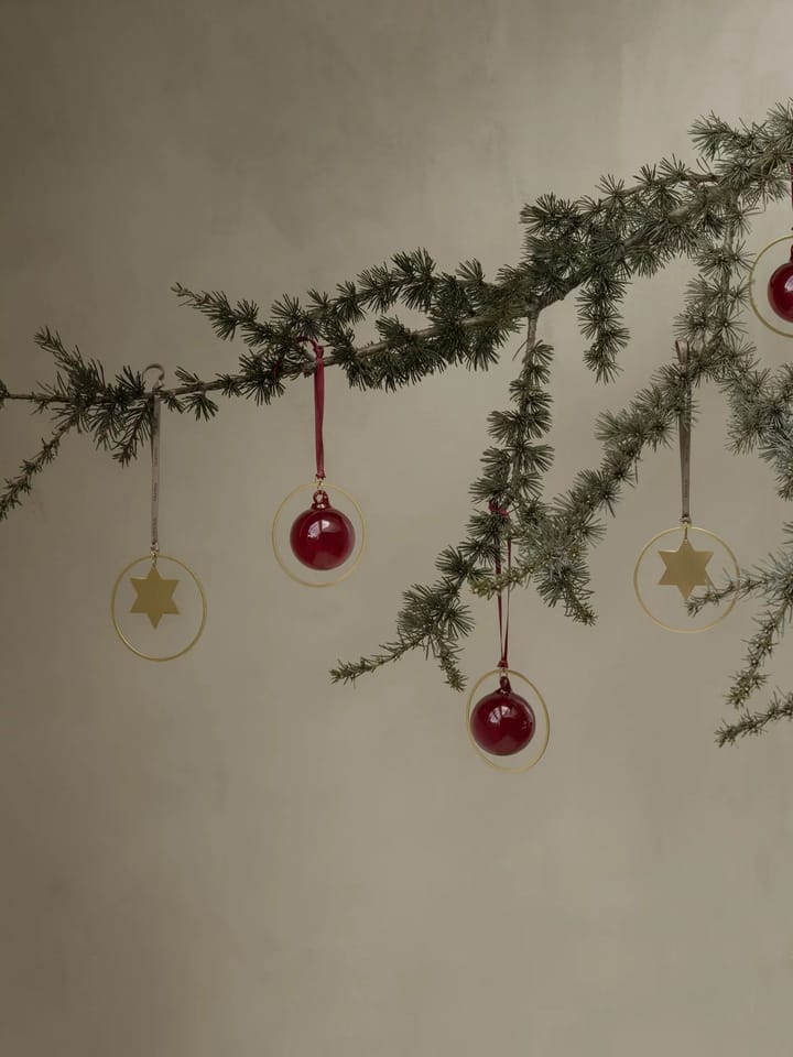 KITAI juleophæng 8,5 cm 4-pak, Stars blomus