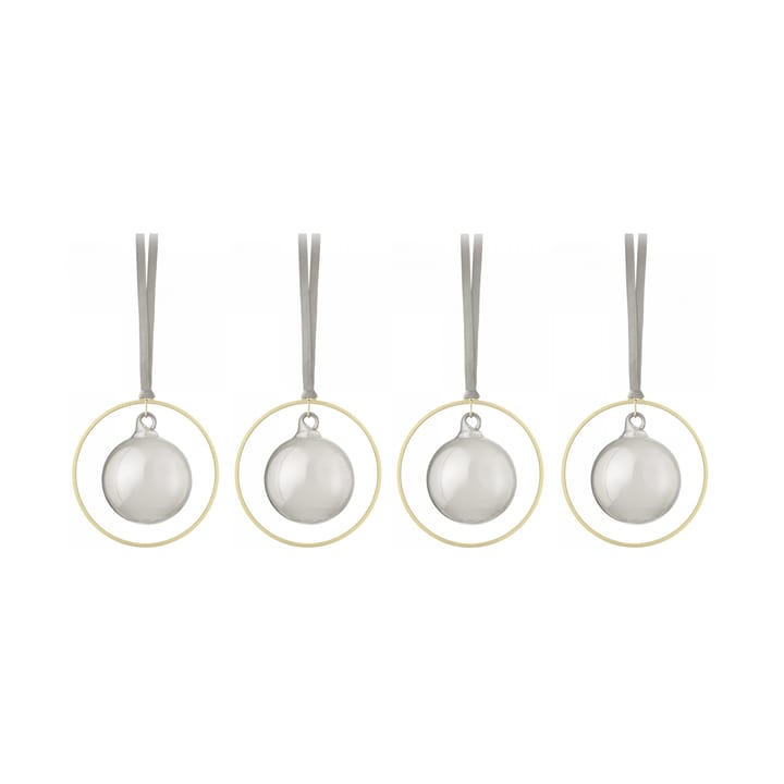 KITAI juletræskugle 8,5 cm 4-pak, Smoke Blomus