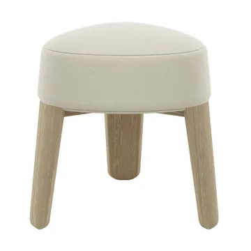 Kuon skammel Ø47x45 cm - Boucla beige - blomus