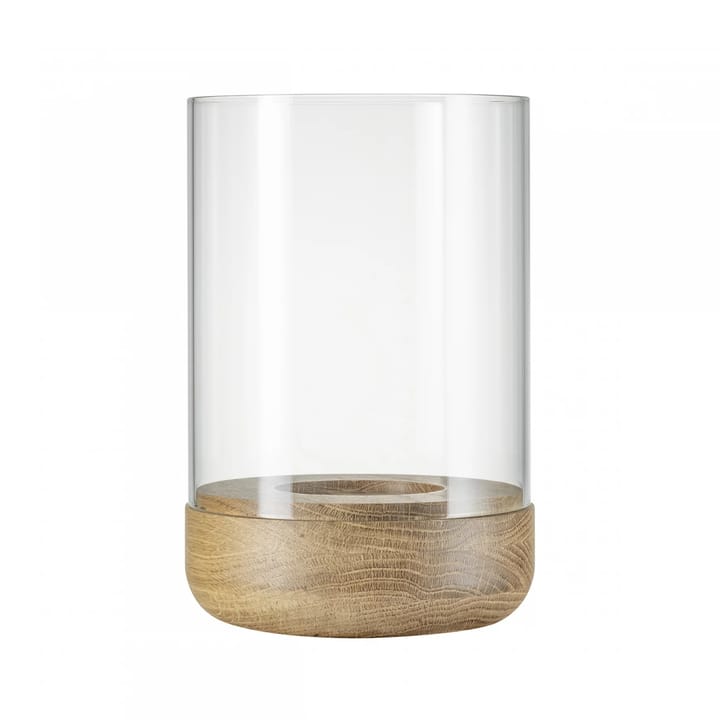Lanto lanterne fyrfadsstage L Ø15 cm, Transparent/Oak Blomus
