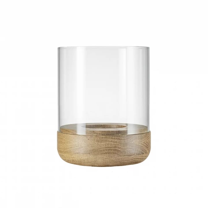 Lanto lanterne fyrfadsstage S Ø10 cm - Transparent/Oak - Blomus