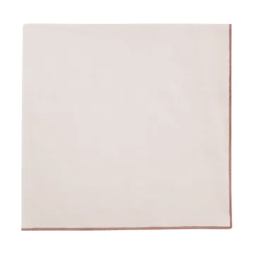 Lineo linned serviet 42 x 42 cm - Moonbeam-mocha mousse - blomus
