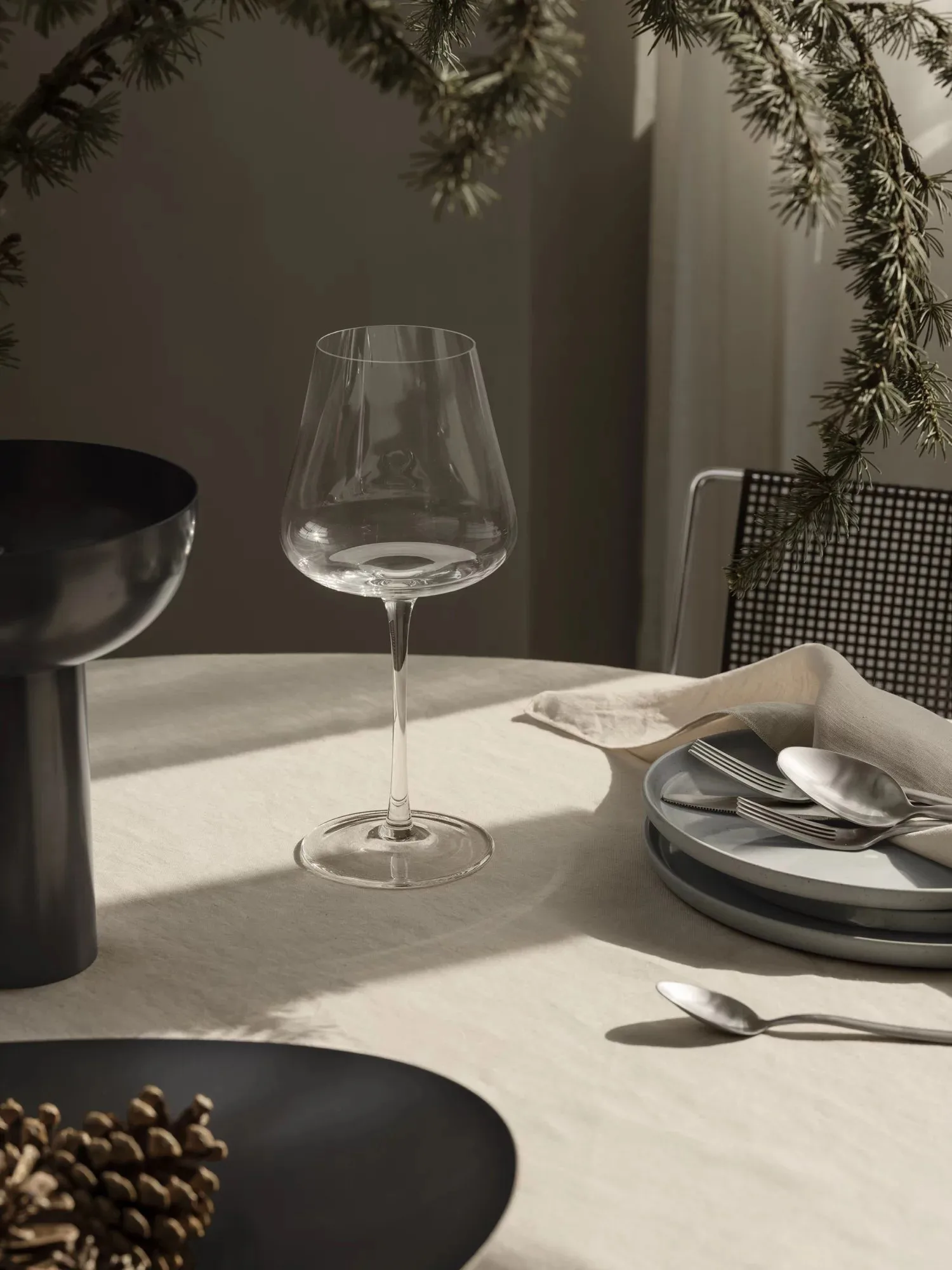 MIYABI hyacintvase Ø17 cm, Burned metal blomus