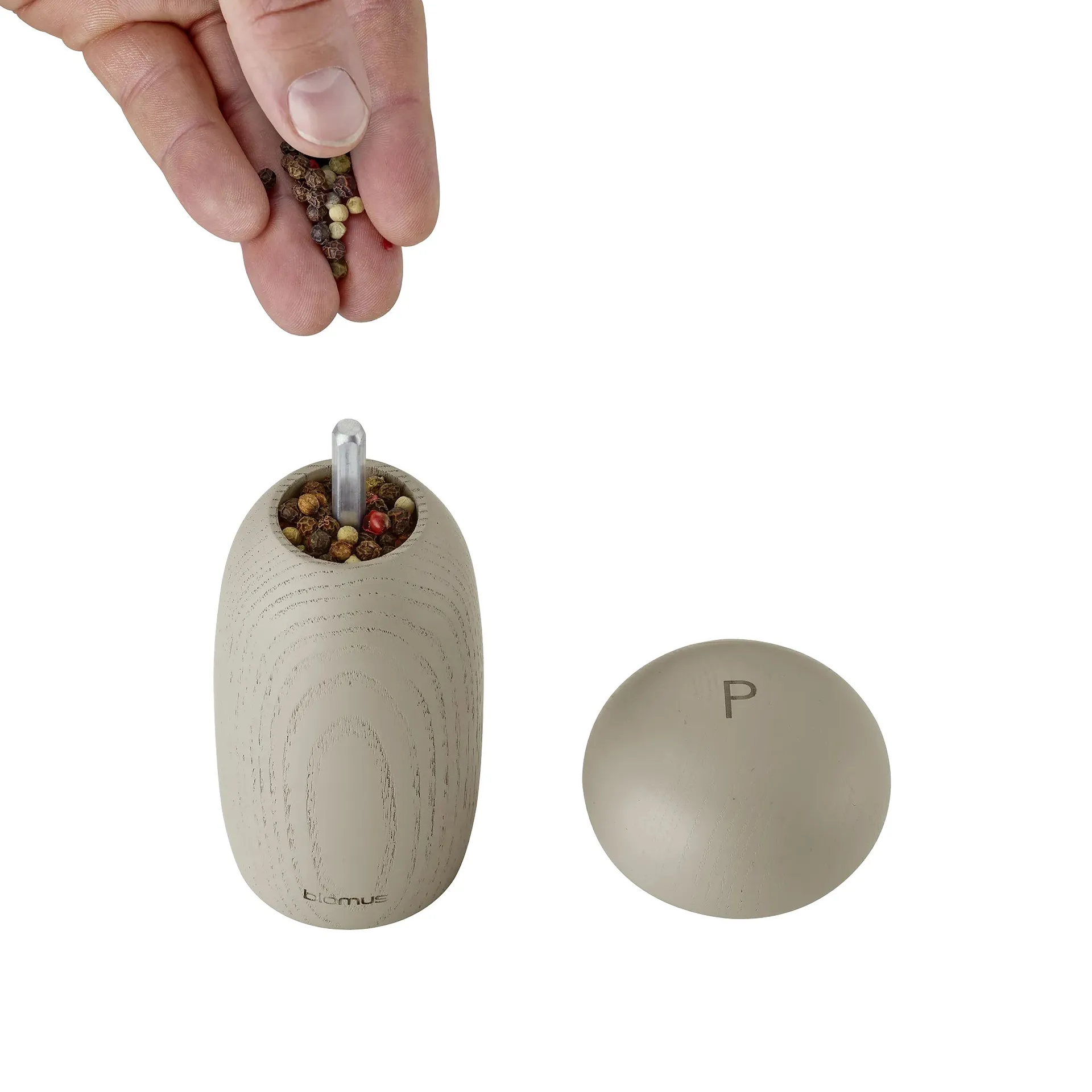 Moli Salt- og peberkværnsæt 13 cm, Moonbeam blomus