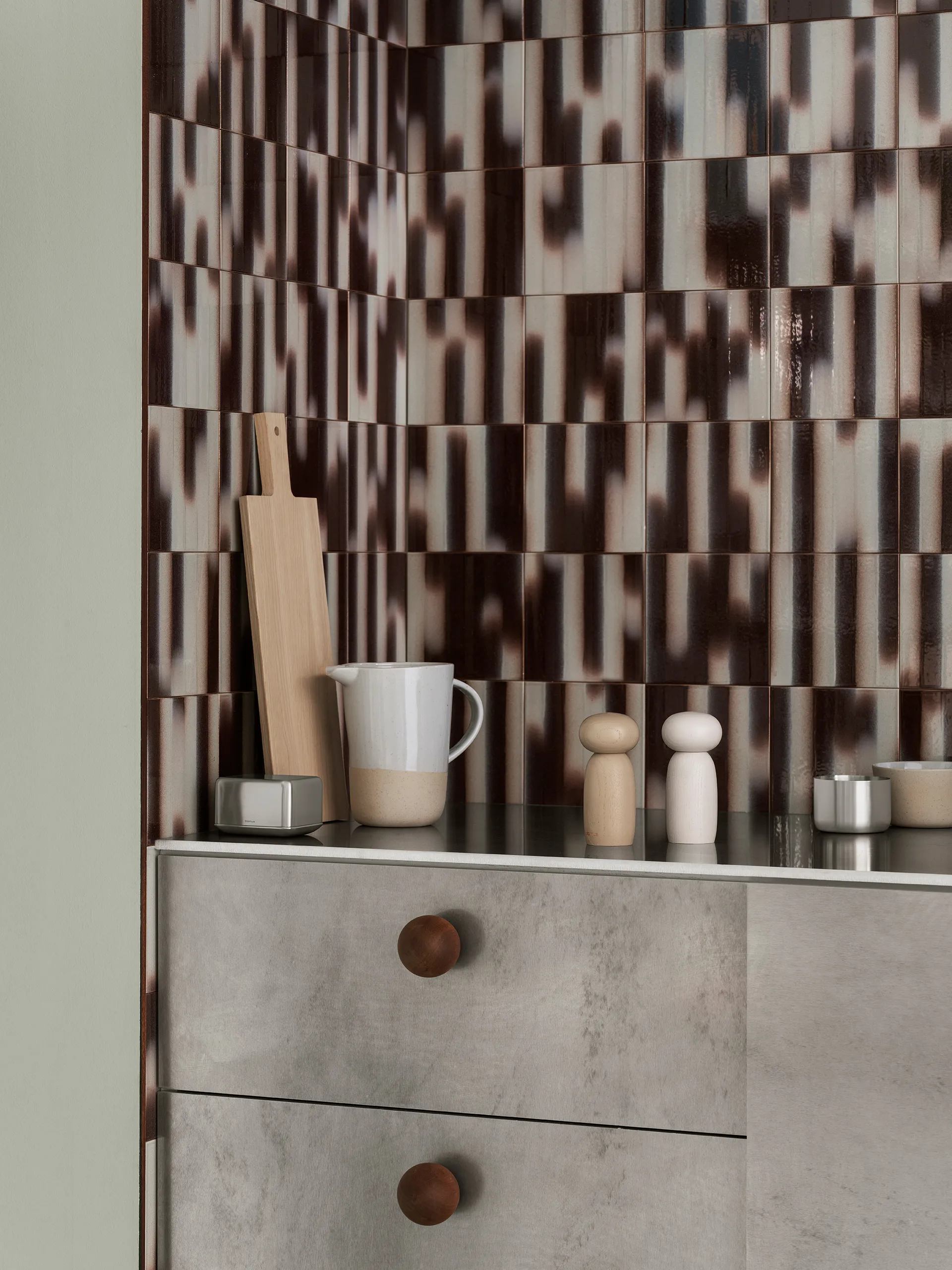 Moli Salt- og peberkværnsæt 13 cm, Moonbeam blomus