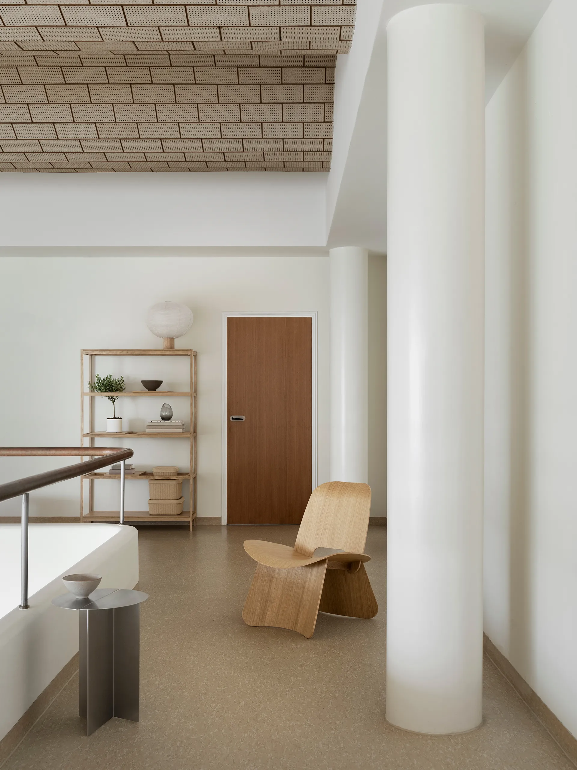 Nagomi stol, Oliebehandlet plywood blomus