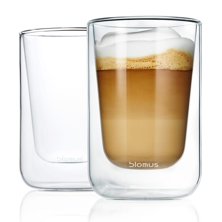 Nero isolerende cappuccino-glas – 2 stk. - Klar - blomus