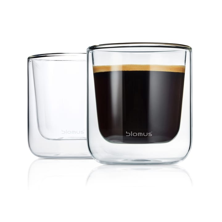 Nero isolerende kaffeglas – 2 stk. - Klar - blomus