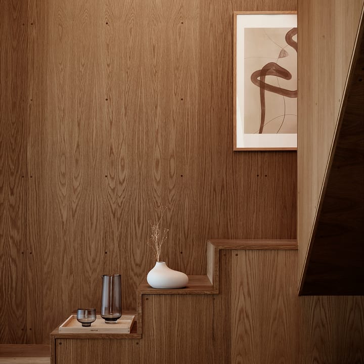 Nona vase 3-pak, Pewter-micro chip-bark blomus