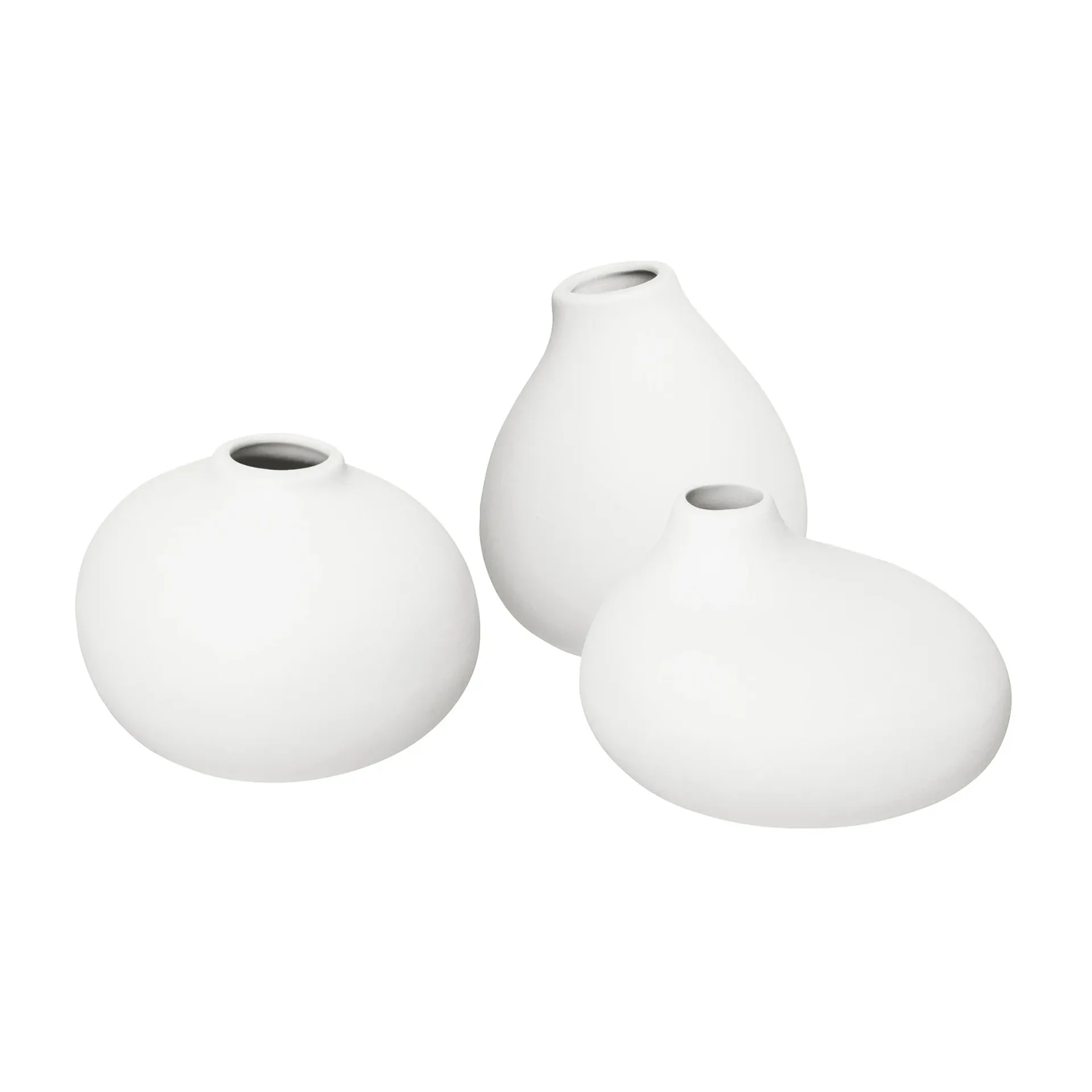 Nona vase 3-pak, White blomus