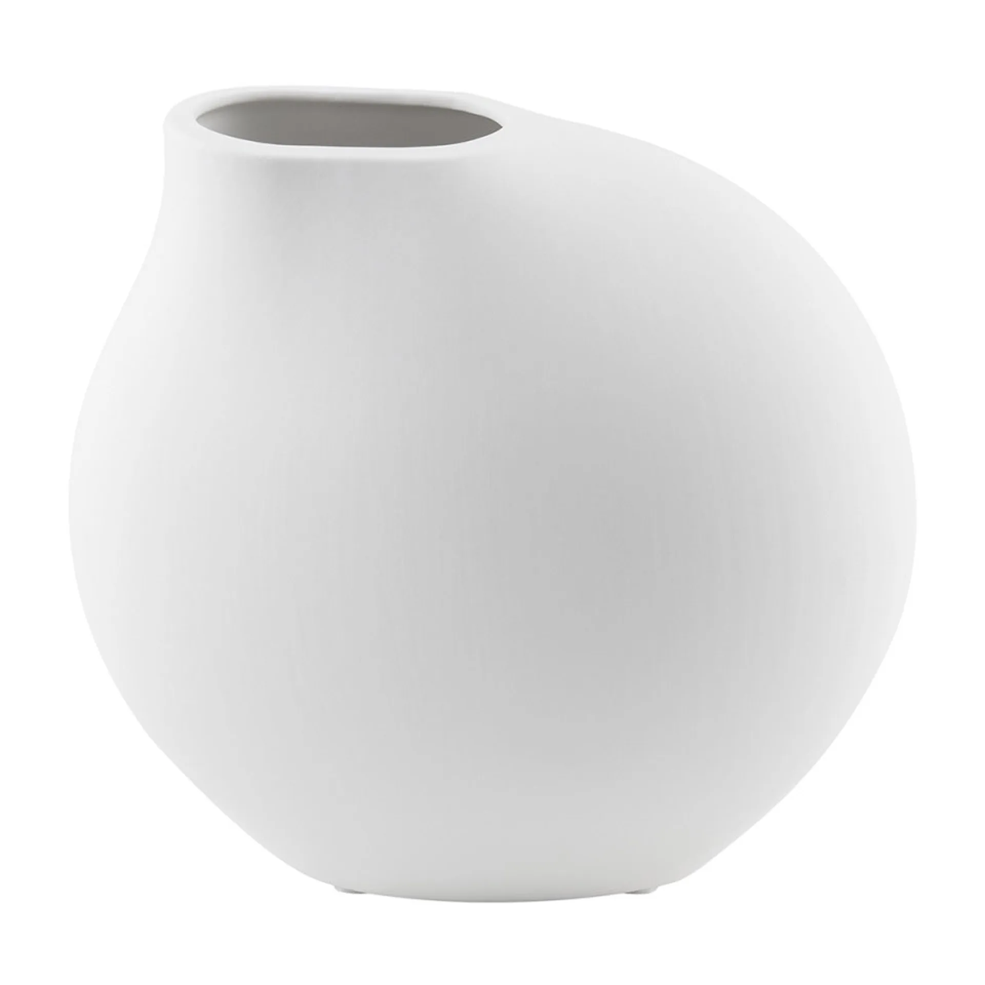 Nona vase hvid, 14 cm blomus