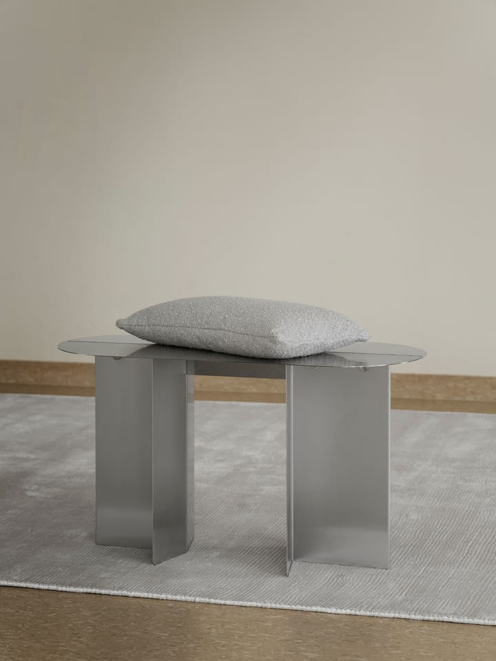 ORU bænk 80x45 cm, Mat rustfrit stål blomus