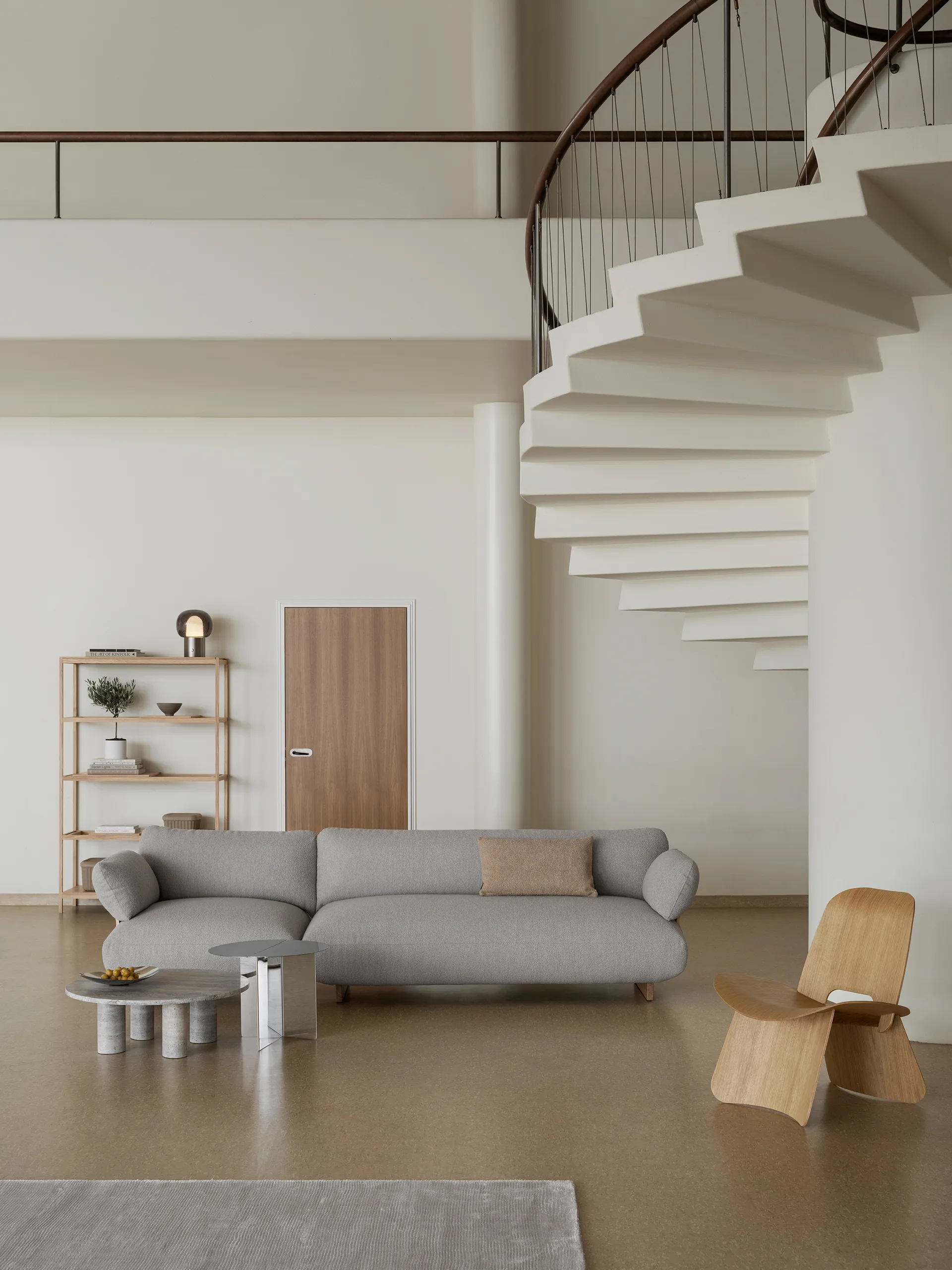 ORU sidebord M Ø50 cm, Poleret rustfrit stål blomus